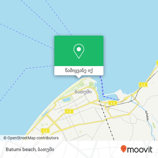 Batumi beach რუკა