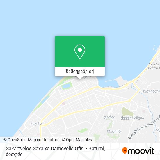 Sakartvelos Saxalxo Damcvelis Ofisi - Batumi რუკა