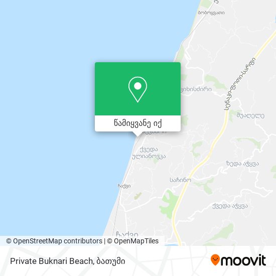 Private Buknari Beach რუკა