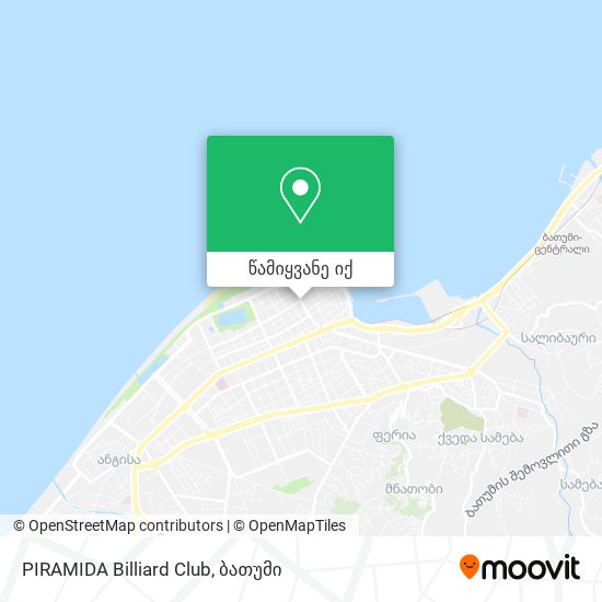 PIRAMIDA Billiard Club რუკა