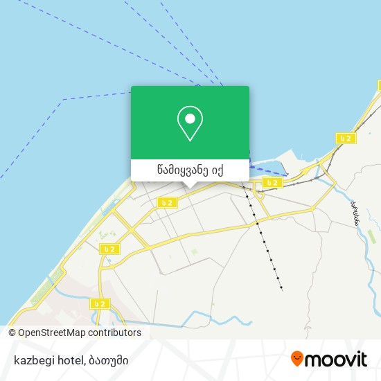 kazbegi hotel რუკა