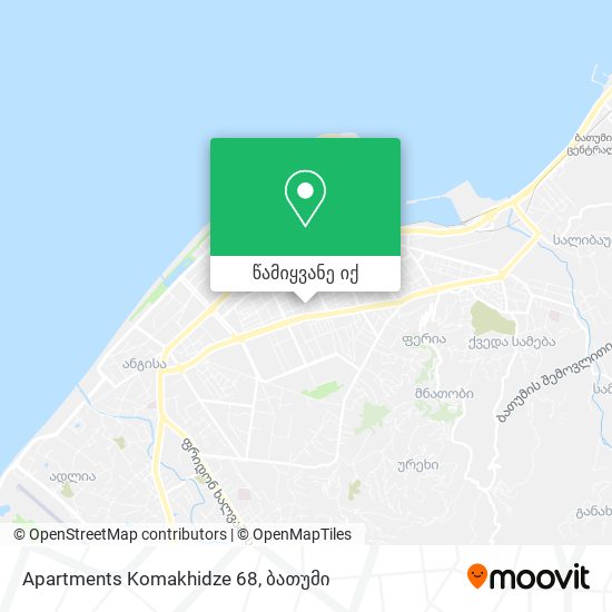 Apartments Komakhidze 68 რუკა