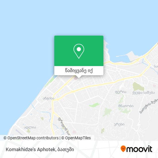 Komakhidze's Aphotek რუკა
