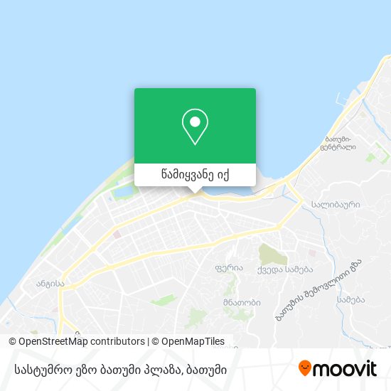 სასტუმრო ეზო ბათუმი პლაზა რუკა