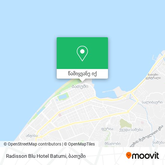 Radisson Blu Hotel Batumi რუკა