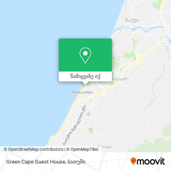 Green Cape Guest House რუკა