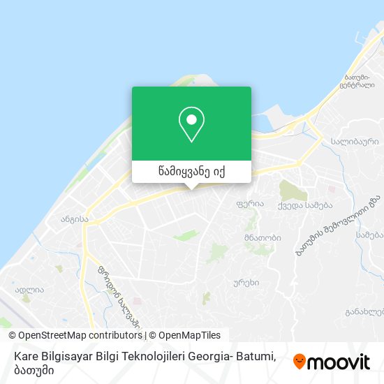 Kare Bilgisayar Bilgi Teknolojileri Georgia- Batumi რუკა