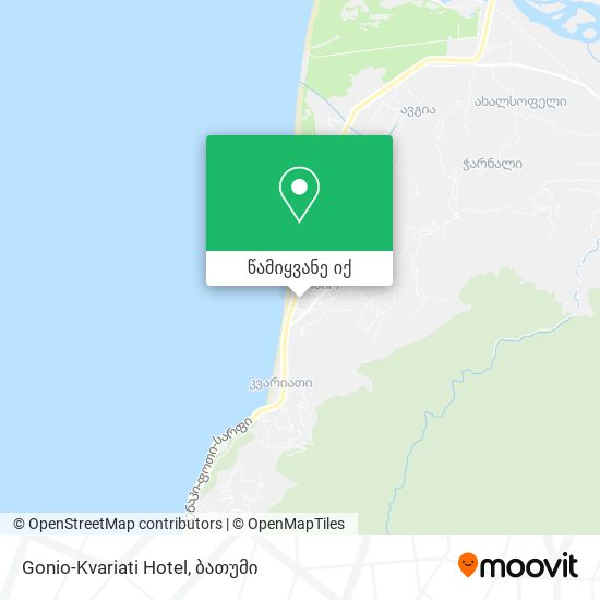 Gonio-Kvariati Hotel რუკა
