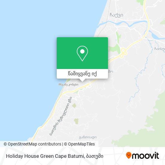Holiday House Green Cape Batumi რუკა