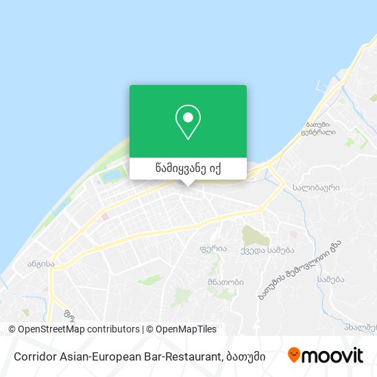 Corridor Asian-European Bar-Restaurant რუკა