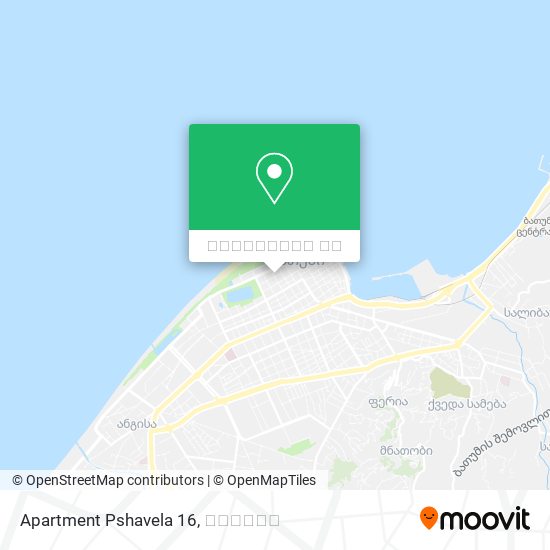 Apartment Pshavela 16 რუკა