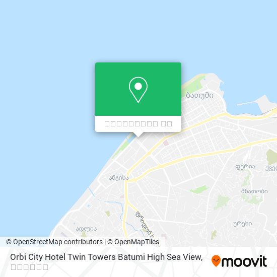 Orbi City Hotel Twin Towers Batumi High Sea View რუკა
