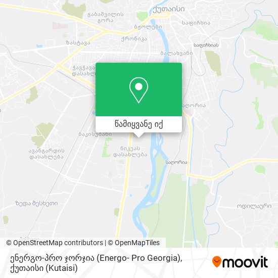 ენერგო-პრო ჯორჯია (Energo- Pro Georgia) რუკა