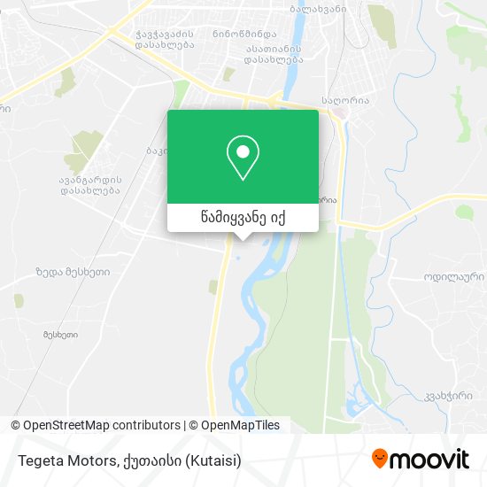 Tegeta Motors რუკა