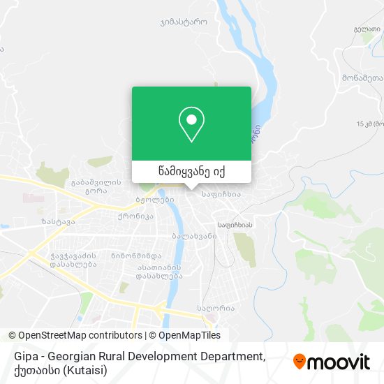 Gipa - Georgian Rural Development Department რუკა