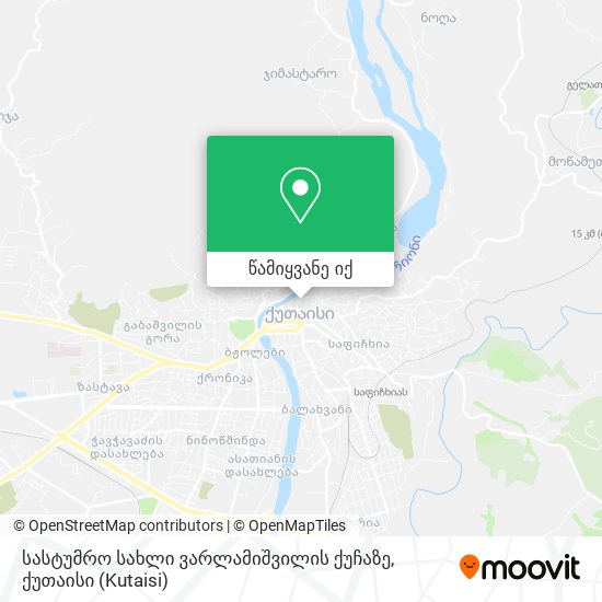 სასტუმრო სახლი ვარლამიშვილის ქუჩაზე რუკა