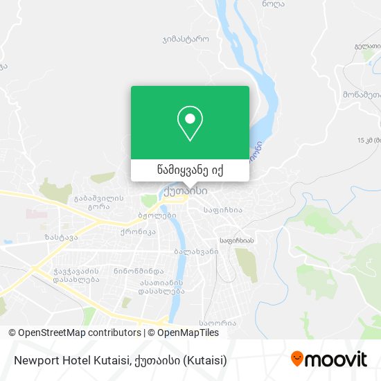 Newport Hotel Kutaisi რუკა