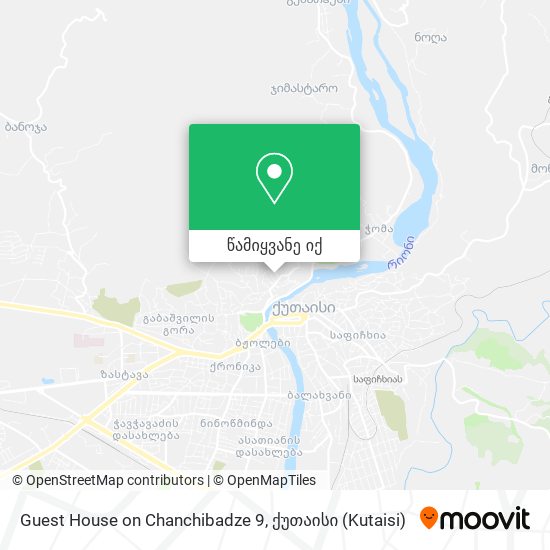 Guest House on Chanchibadze 9 რუკა
