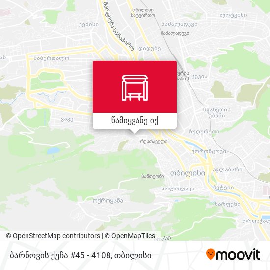 ბარნოვის ქუჩა #45 - 4108 რუკა