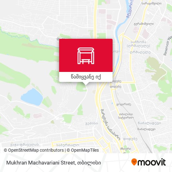 Mukhran Machavariani Street რუკა