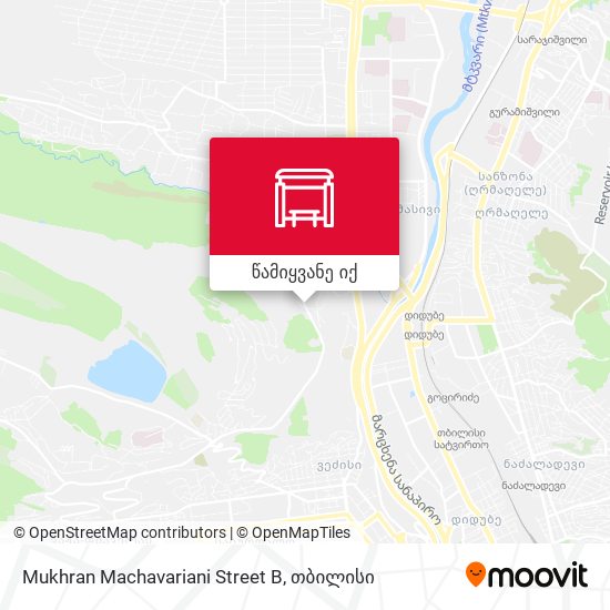 Mukhran Machavariani Street B რუკა