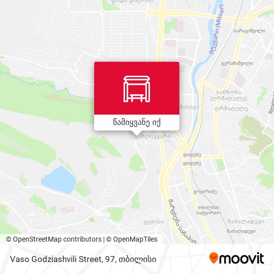 Vaso Godziashvili Street, 97 რუკა