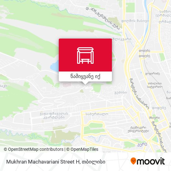 Mukhran Machavariani Street H რუკა
