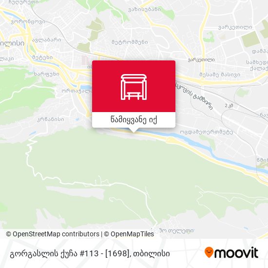 გორგასლის ქუჩა #113 - [1698] რუკა