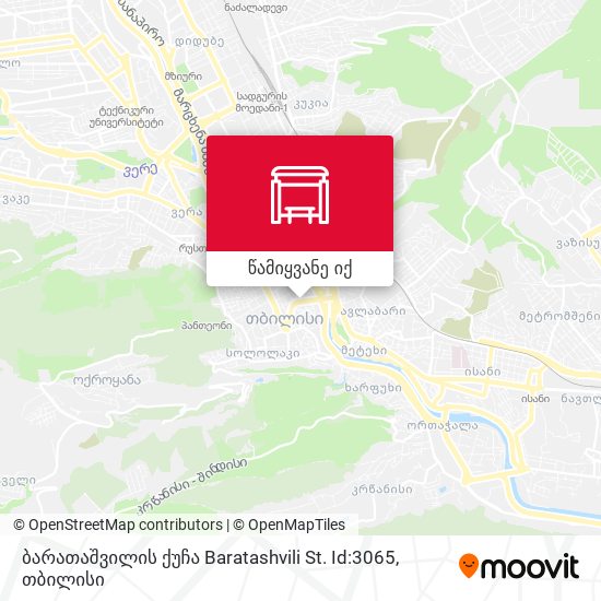 ბარათაშვილის ქუჩა Baratashvili St. Id:3065 რუკა