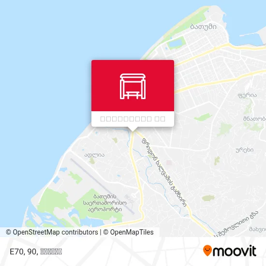 E70, 90 რუკა