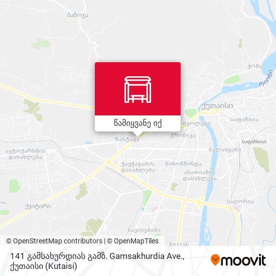 141 გამსახურდიას გამზ. Gamsakhurdia Ave. რუკა