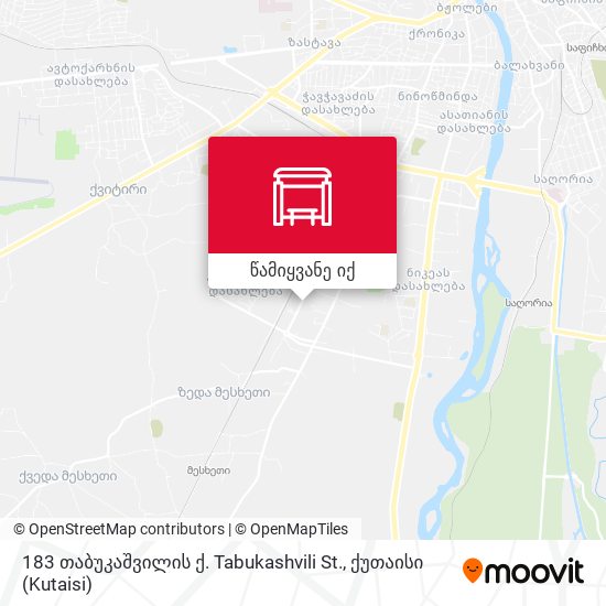 183 თაბუკაშვილის ქ. Tabukashvili St. რუკა