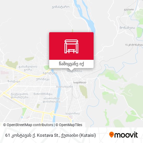 61 კოსტავას ქ. Kostava St. რუკა