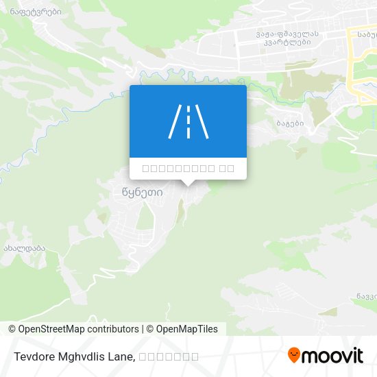 Tevdore Mghvdlis Lane რუკა
