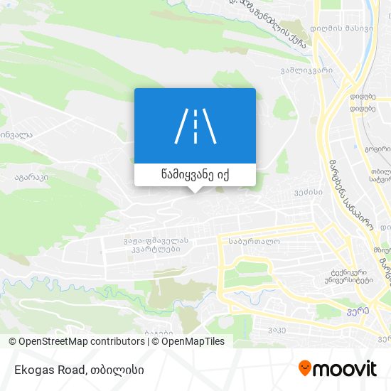 Ekogas Road რუკა