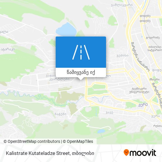 Kalistrate Kutateladze Street რუკა