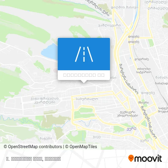 ვ. ჩიქოვანის ქუჩა რუკა