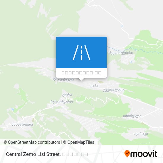 Central Zemo Lisi Street რუკა