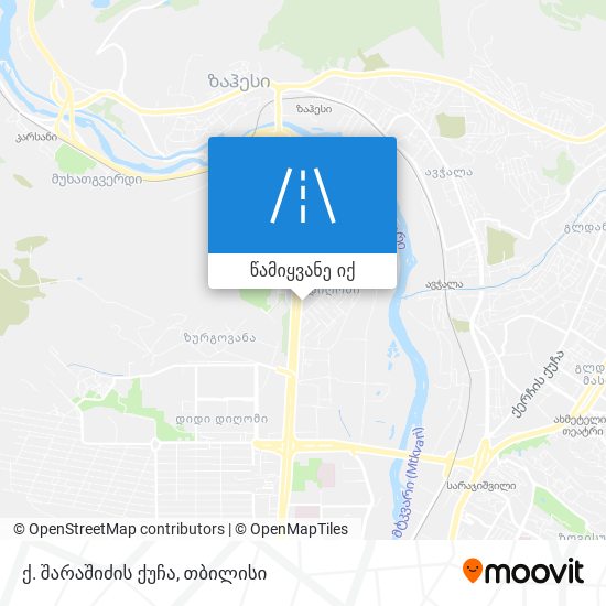 ქ. შარაშიძის ქუჩა რუკა