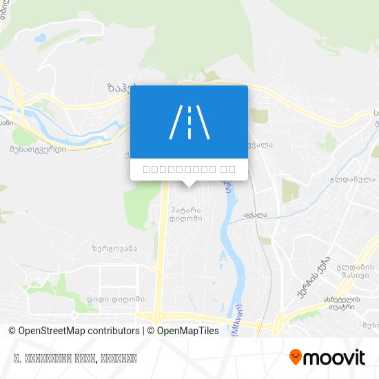 გ. ნიჟარაძის ქუჩა რუკა