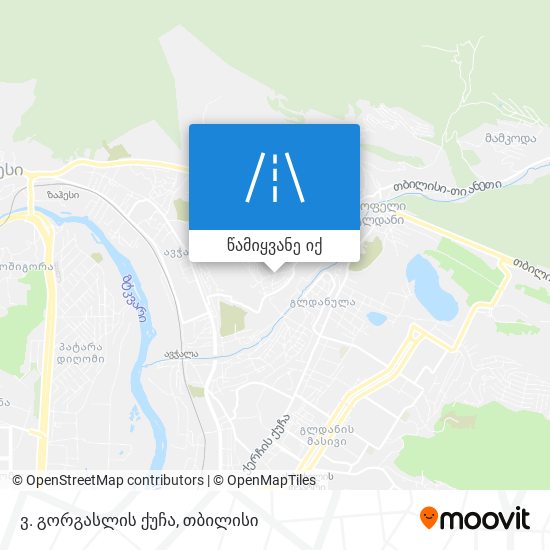 ვ. გორგასლის ქუჩა რუკა