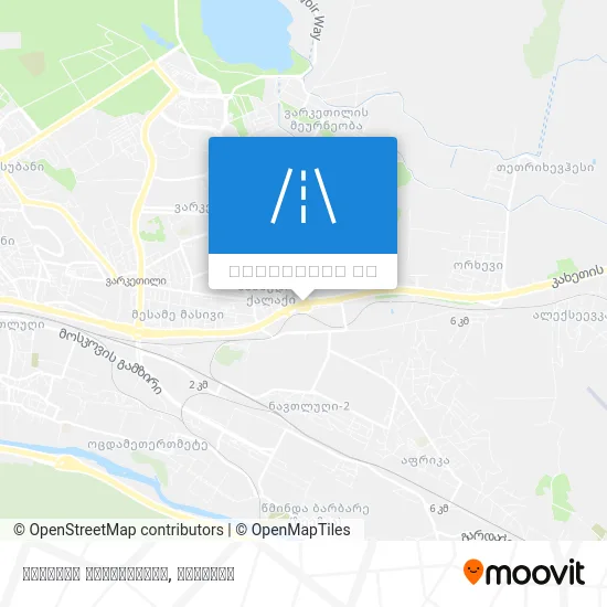 კახეთის გზატკეცილი რუკა