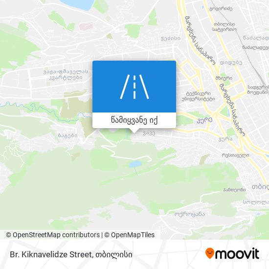 Br. Kiknavelidze Street რუკა