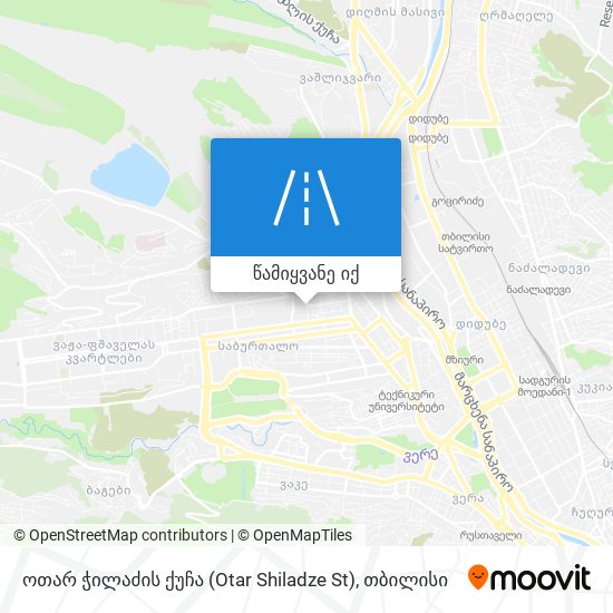 ოთარ ჭილაძის ქუჩა (Otar Shiladze St) რუკა