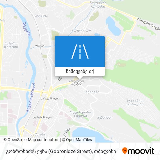 გობრონიძის ქუჩა (Gobronidze Street) რუკა