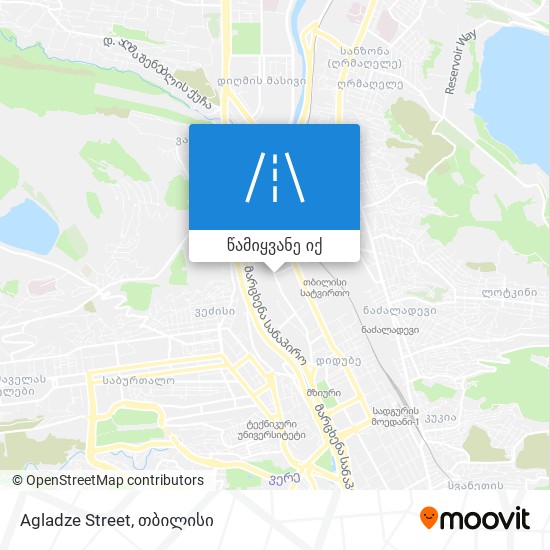 Agladze Street რუკა