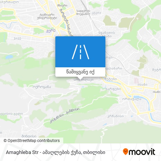 Amaghleba Str - ამაღლების ქუჩა რუკა