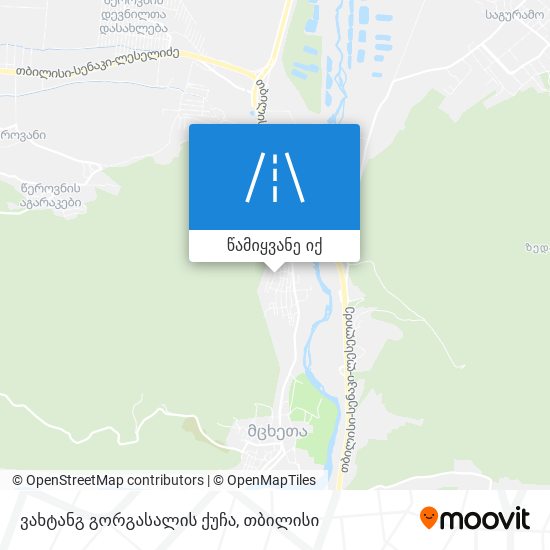 ვახტანგ გორგასალის ქუჩა რუკა