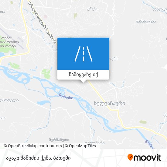 აკაკი შანიძის ქუჩა რუკა