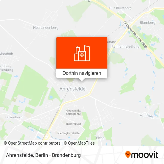 Ahrensfelde Karte